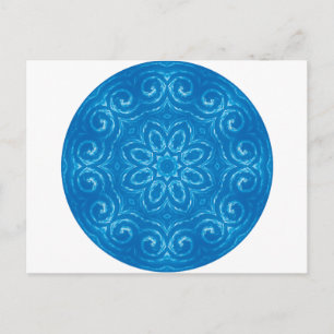 Cartão Postal Energy Mandala - Azul