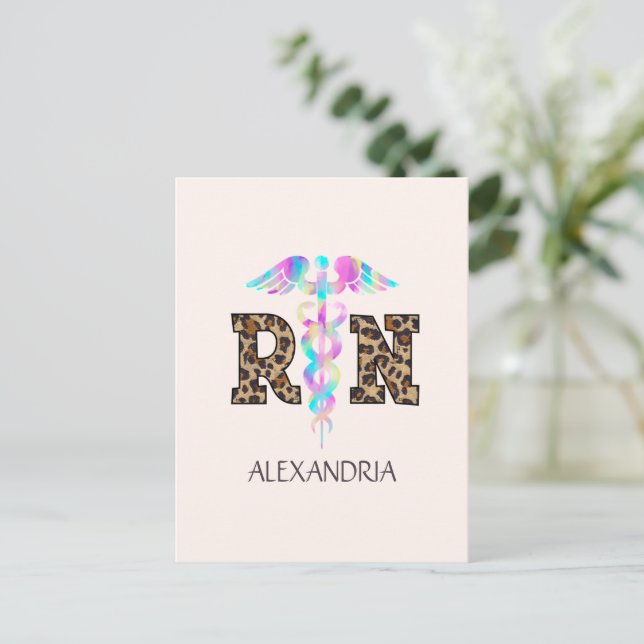 Cartão Postal ENF, Enfermeira Registrada (Em pé/Frente)