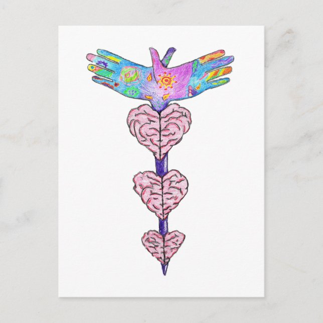 Cartão Postal Enfermagem é arte e ciência (Frente)