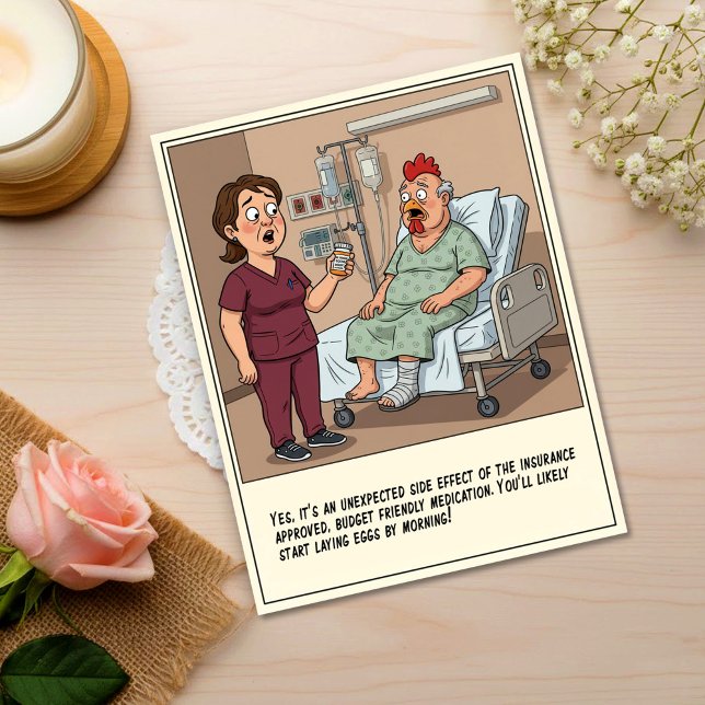 Cartão Postal Enfermeira Conversando Com Paciente Cabeça de Fran (Criador carregado)
