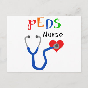 Cartão Postal Enfermeira de Pediatria