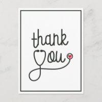 Enfermeira do Estetoscópio Vermelho Obrigado