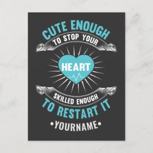 Cartão Postal Enfermeira Enfermando Enfermeira Engraçada