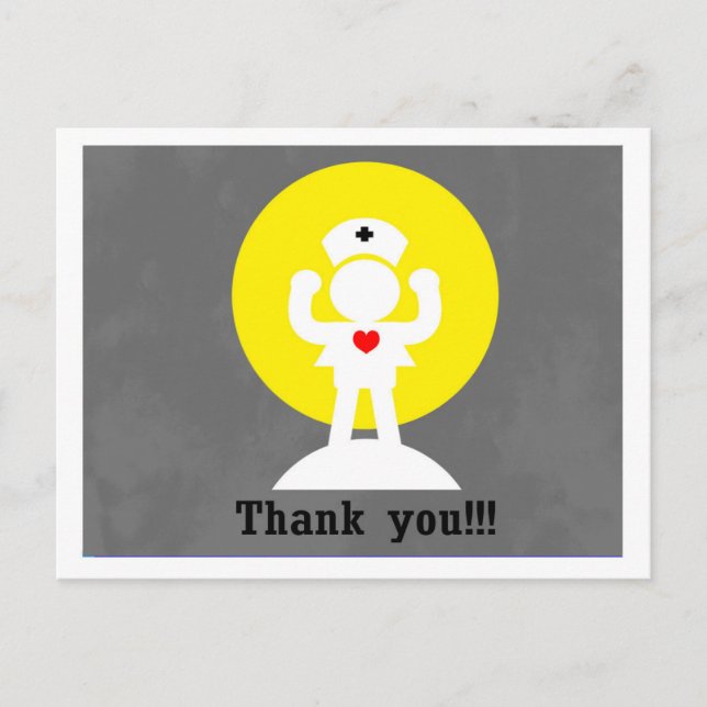 Cartão Postal enfermeira heroína (Frente)