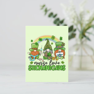 Cartão Postal Enfermeira Love Shenanigans Rua de Patrick