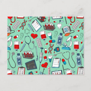 Cartão Postal Enfermeira, Médico, Profissional Médico