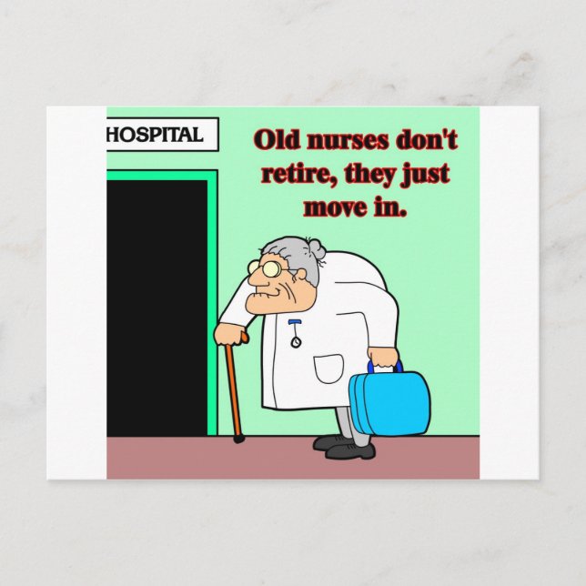 Cartão Postal enfermeiras idosas (Frente)