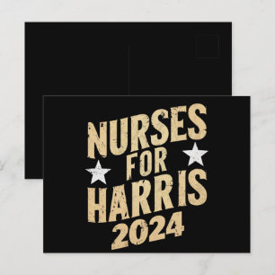 Cartão Postal Enfermeiras Para Harris 2024 EUA