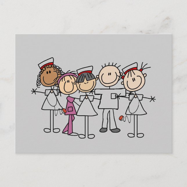 Cartão Postal Enfermeiras Semanas de T-shirts e presentes (Frente)