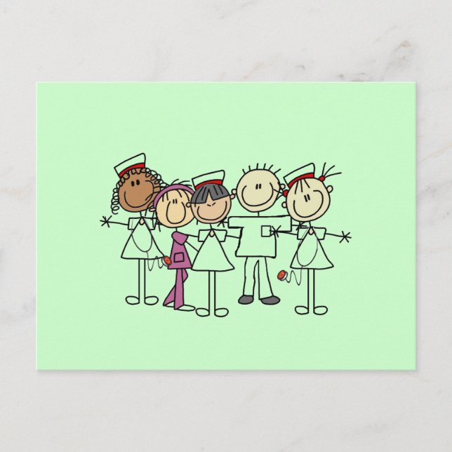 Cartão Postal Enfermeiras Semanas de T-shirts e presentes (Frente)