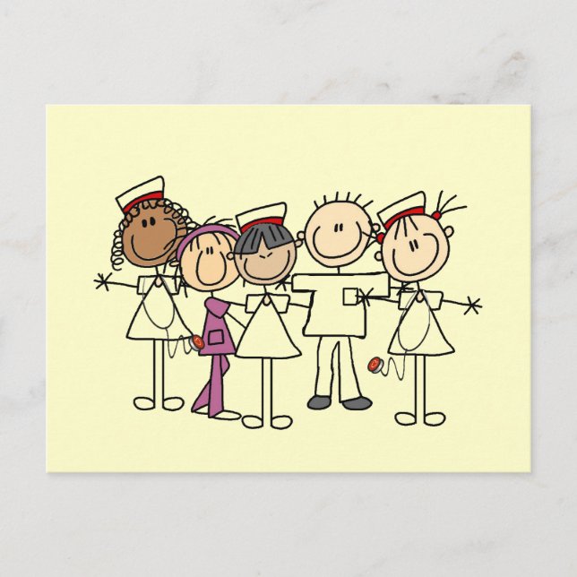 Cartão Postal Enfermeiras Semanas de T-shirts e presentes (Frente)