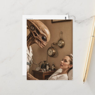 Cartão Postal Enfermeiro alienígena