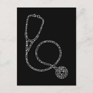 Cartão Postal Enfermeiro Médico Estetoscópio Enfermagem