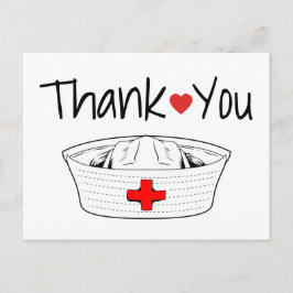 Cartão Postal Enfermeiro Médico Estetoscópio Enfermeiro Obrigado