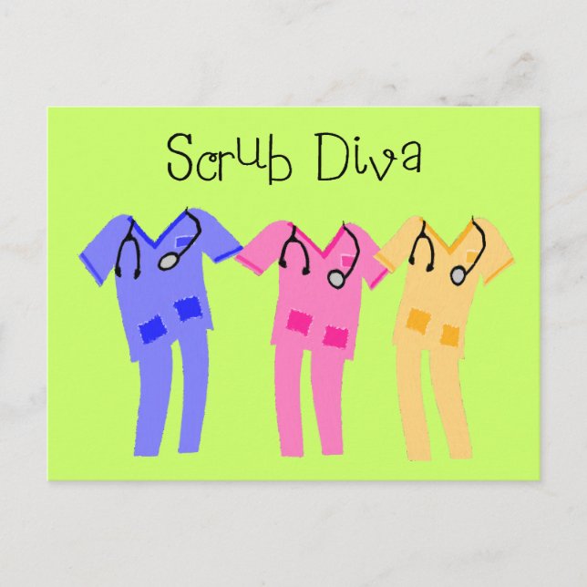 Cartão Postal Enfermeiro ou donativos do utente médico (Frente)