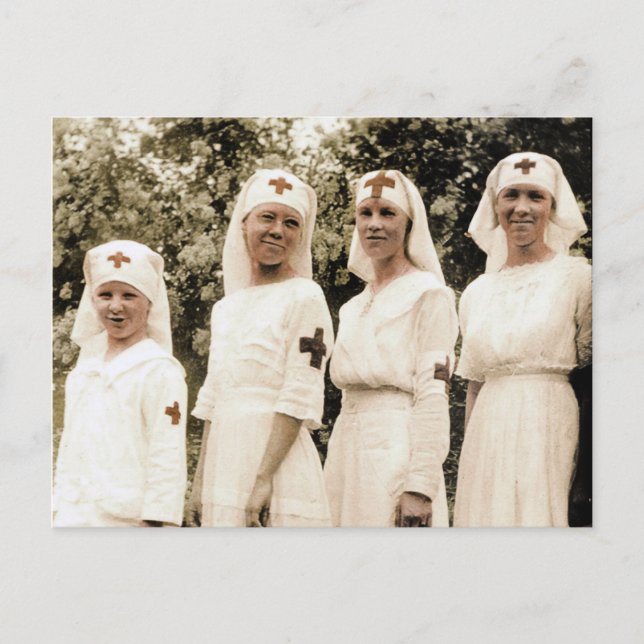 Cartão Postal Enfermeiro Vintage (Frente)