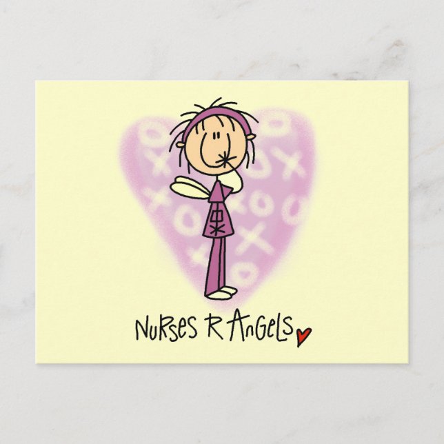 Cartão Postal Enfermeiros R Anjos Camisetas e presentes (Frente)