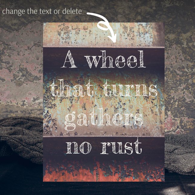 Cartão Postal enferrujado abstrato marrom (Criador carregado)