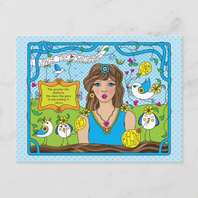 Cartão Postal Enfrentar O Desafio_ (Frente)