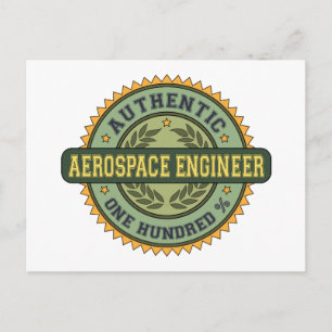Cartão Postal Engenheiro aeroespacial autêntico