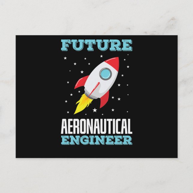 Cartão Postal Engenheiro Aeronáutico Futuro Ingenieur (Frente)