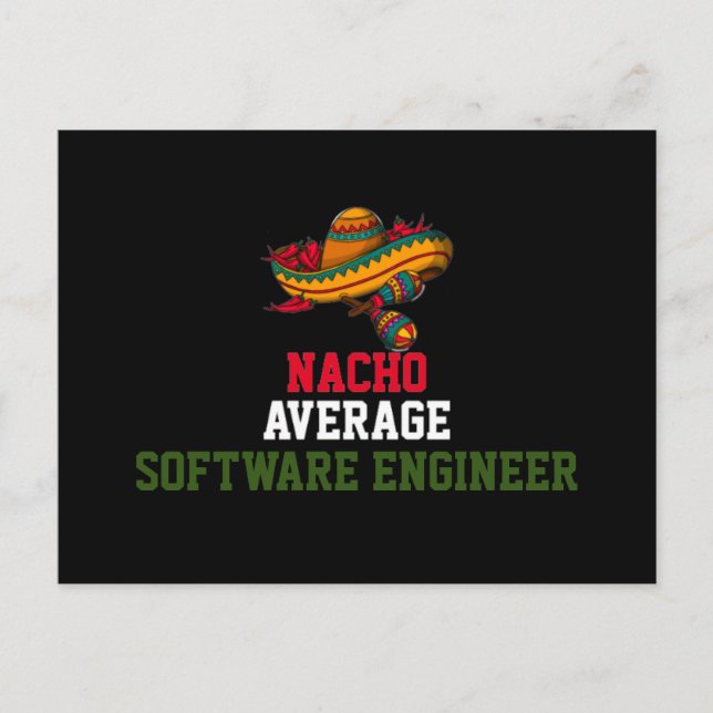 Cartão Postal Engenheiro de software não médio (Frente)