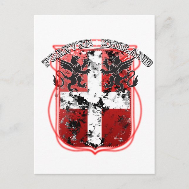 Cartão Postal England Crest (Frente)