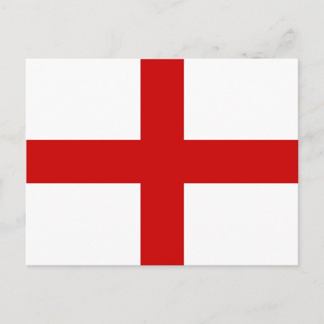 Cartão Postal England Flag (Frente)