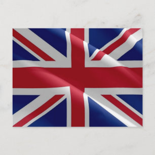 Cartão Postal England - Flag Waving United Kingdom -