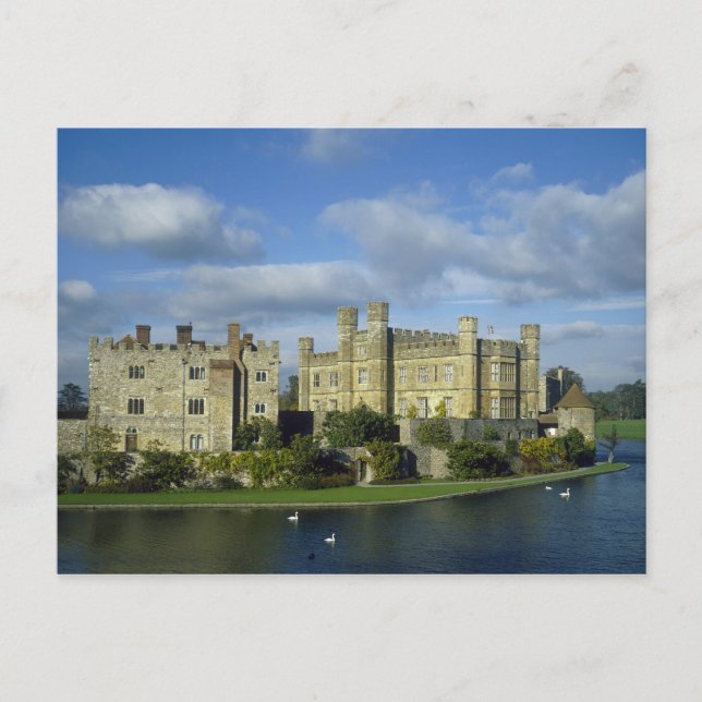 Cartão Postal England, Kent, Leeds Castle (Frente)