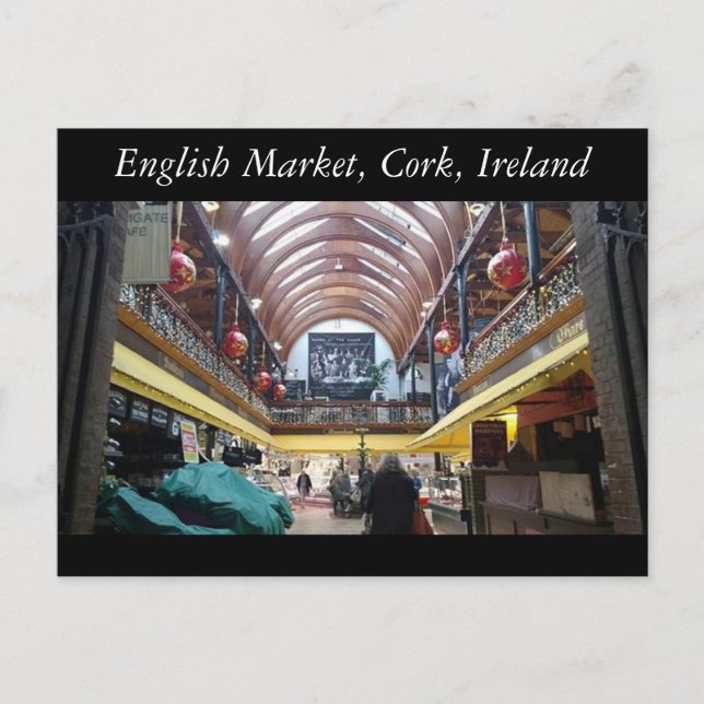 Cartão Postal English Market, Cork, Irlanda (Frente)