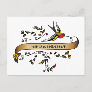 Cartão Postal Engolir e rolar com Neurologia