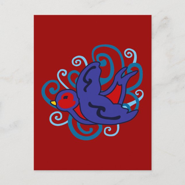 Cartão Postal Engolir suave (Frente)