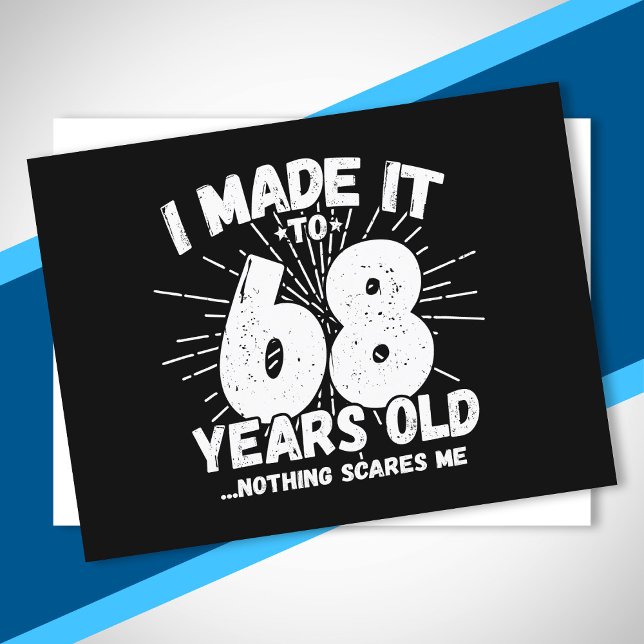 Cartão Postal Engraçado 68º aniversário Citação Sarcástica 68 an (Criador carregado)