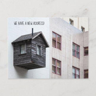 Cartão Postal Engraçado Alteração de Cartão-postal de Endereço -