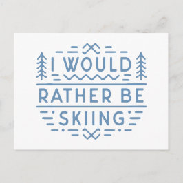 Cartão Postal Engraçado amantes do esqui esquiando esquiadores e