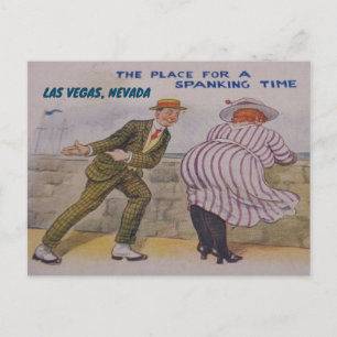 CARTÃO POSTAL ENGRAÇADO ANTIQUADO DE LAS VEGAS