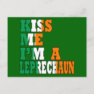 Cartão Postal Engraçado bebendo irlandês