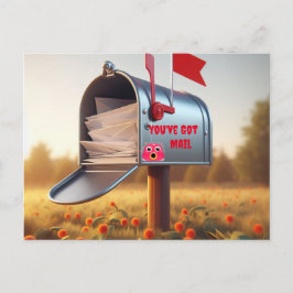 Cartão Postal Engraçado - Caixa de Correio do País que Você Tem