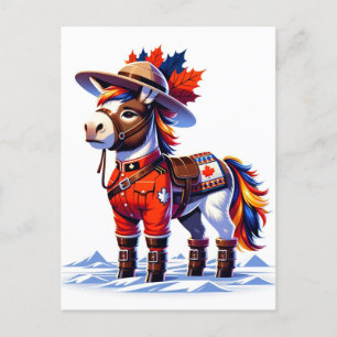 Cartão Postal Engraçado Canadá, Pensava Donkey
