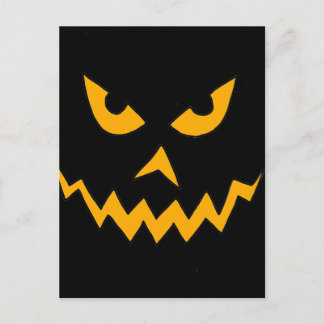 Cartão Postal Engraçado Caricho de Pumpkin Caricatura do Hallowe