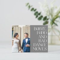 Engraçado Casamento Fotográfico Obrigado Cartão-Po