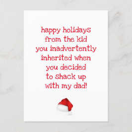 Cartão Postal Engraçado Citação do Bonus Mãe Natal