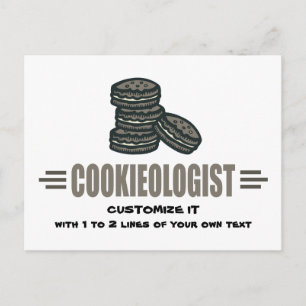 Cartão Postal Engraçado Cookie