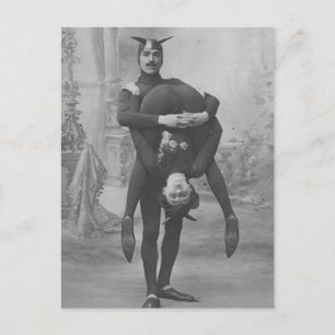 Cartão postal engraçado de artistas de circo vitor