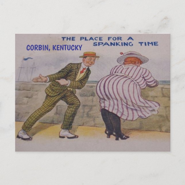 CARTÃO POSTAL ENGRAÇADO DE CORBIN KENTUCKY (Frente)