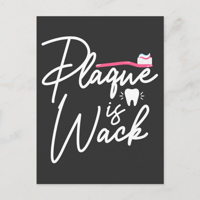 Cartão Postal Engraçado Dental Plaque Assistant (Frente)