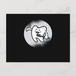 Cartão Postal Engraçado Dentista Dentista Humor Dentário Oferece