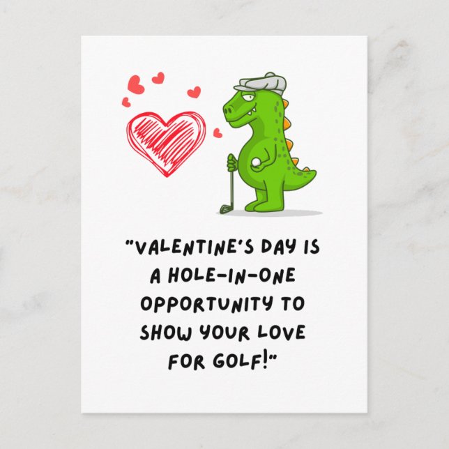 Cartão Postal Engraçado dizer citações para Golfer (Frente)