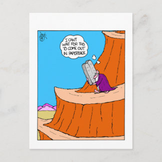 Cartão postal engraçado dos Dez Mandamentos de Moi